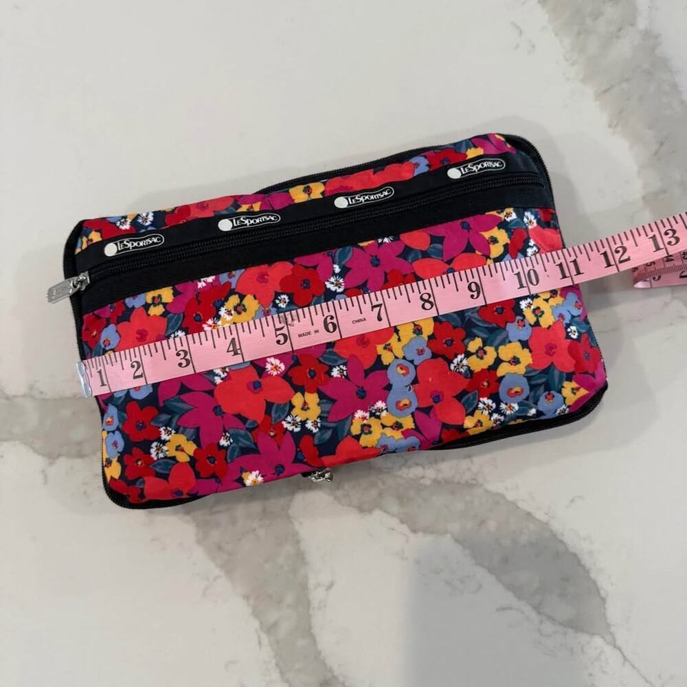 LeSportsac Womens Packable Nylon Slim ToteBag Adjustable Crossbody Bright Floral - Picture 10 of 10